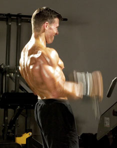 Jonathan Lawson, X-Rep partials on cable curls - 5 Tips for More Muscle Mass