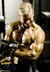Steve Holman doing hammer curls - Old School, New Muscle Arm Size