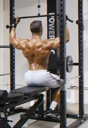 Jonathan home-gym pulldowns - Arnold's Power-Density Mass Workouts