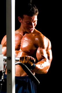 Jonathan Lawson cable curls - Quick Muscle-Mass Tip: Density Expansion