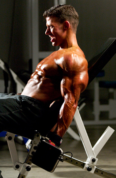 Jonathan Lawson incline curls - More Mass Gains: Stretch-Overload Finisher