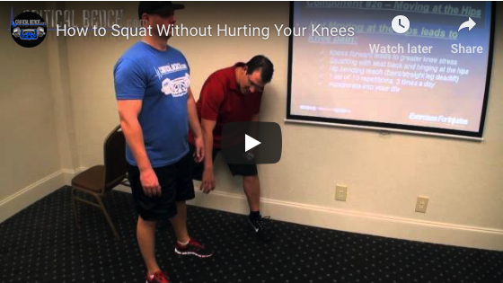 Demo video - Are squats destroying your knees