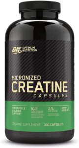 Bottle of Optimum Nutrition Micronized Creatine