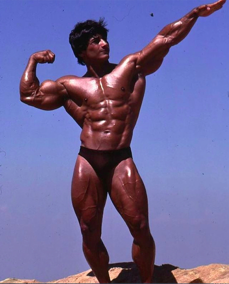 Danny Padilla posing on Muscle Rock