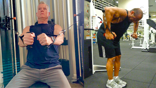Seated cable chest press vs. standing