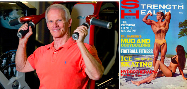 Pics of Ellington Darden (doing shoulder presses and on the cover of Strength & Health)