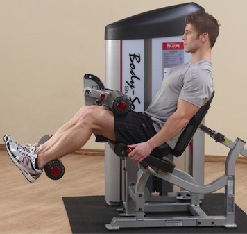 Seated leg curl exercise