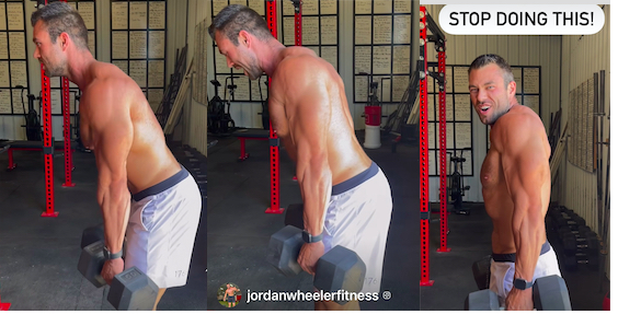 Demo of forward-leaning shrugs vs. straight up