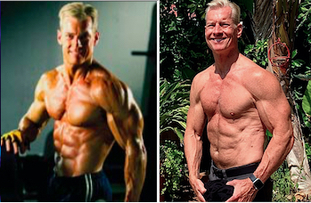 Steve in his early 40s compared to his early 60s