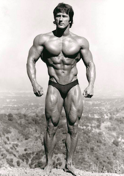 Frank Zane on a mountain top, cropped pic