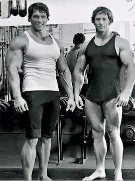 Arnold and Ken Waller (no pants - LOL)