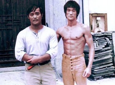 Bruce Lee with Dan Inosanto