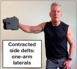 Steve demonstrating one-arm lateral raises