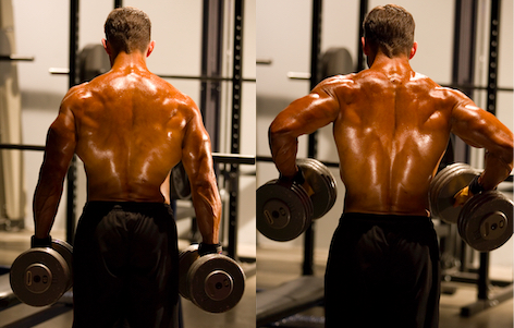 Jonathan demonstrating retraction shrugs